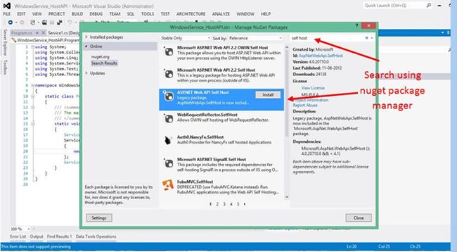 install the references